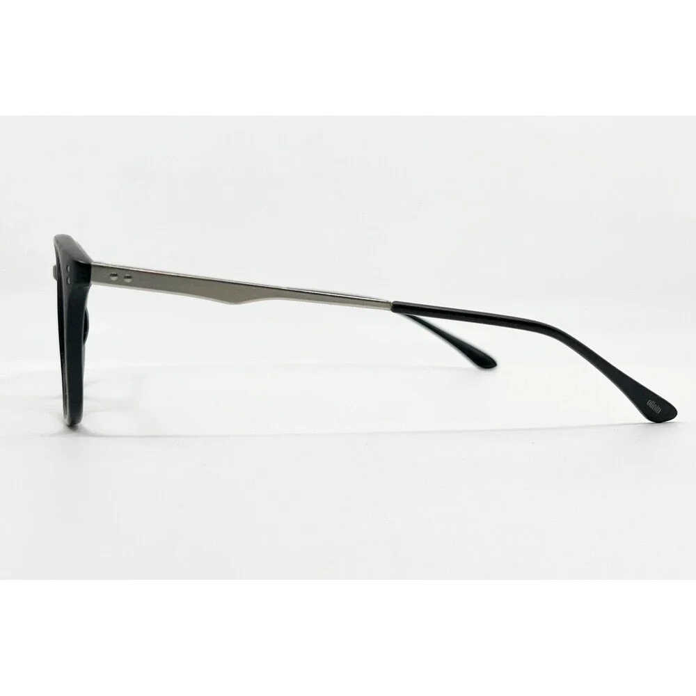 Ottoto Eyeglasses Unisex Black Silver Round Frame 48-19-145